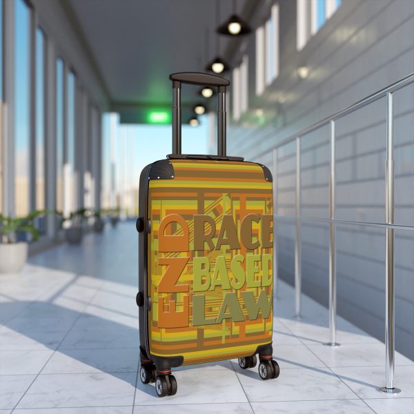 Suitcase - END RACE BASED LAW - Earth Tones - Geometric BG - Image 22