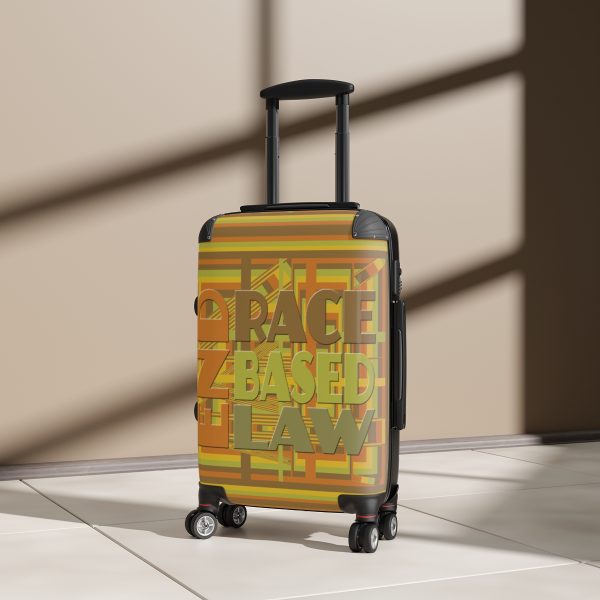 Suitcase - END RACE BASED LAW - Earth Tones - Geometric BG - Image 23