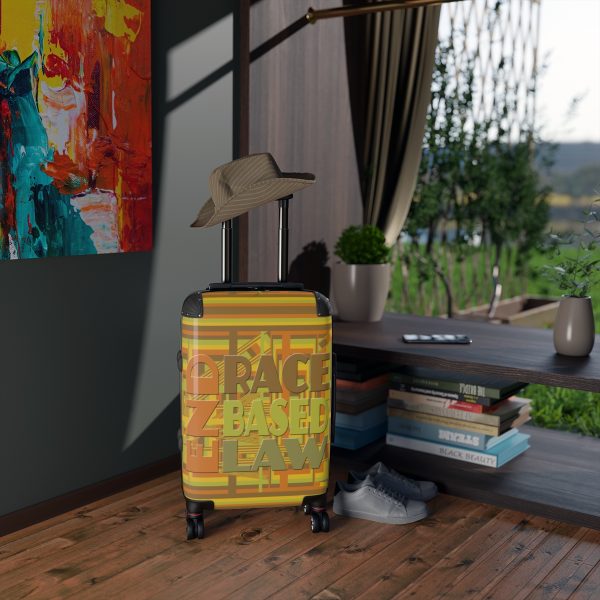 Suitcase - END RACE BASED LAW - Earth Tones - Geometric BG - Image 24