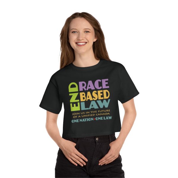 Champion Women's Heritage Cropped T-Shirt - END RACE BASED LAW Canada - Pastels - Image 9