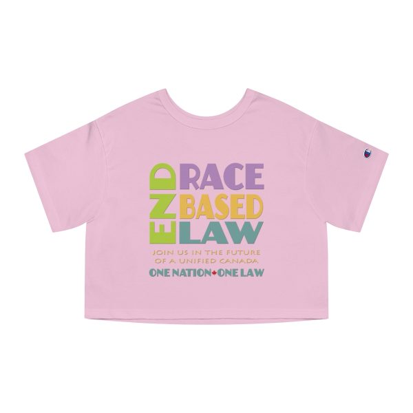 Champion Women's Heritage Cropped T-Shirt - END RACE BASED LAW Canada - Pastels - Image 2