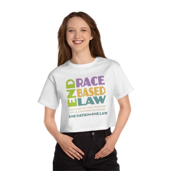 Champion Women's Heritage Cropped T-Shirt - END RACE BASED LAW Canada - Pastels - Image 6