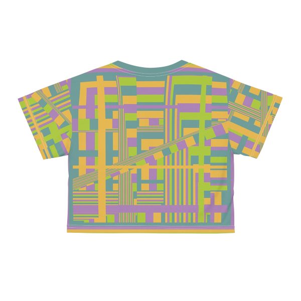 Crop Tee (AOP) - END RACE BASED LAW - Pastels - Image 11