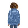 Fashion Hoodie (AOP) - Q Blue - Blue BG - Image 15