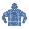 Fashion Hoodie (AOP) - Q Blue - Blue BG - Image 26
