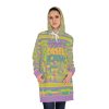 Women's Hoodie Dress (AOP)- END RACE BASED LAW - Pastels - Geometric BG - Image 19
