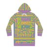 Women's Hoodie Dress (AOP)- END RACE BASED LAW - Pastels - Geometric BG - Image 20