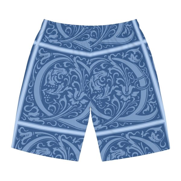 Men's Board Shorts (AOP) - Q Blue - Blue BG - Image 27