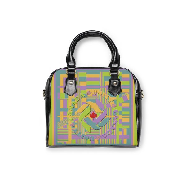 Shoulder Handbag - Unity4Canada - Pastels - Geometric BG - Image 3