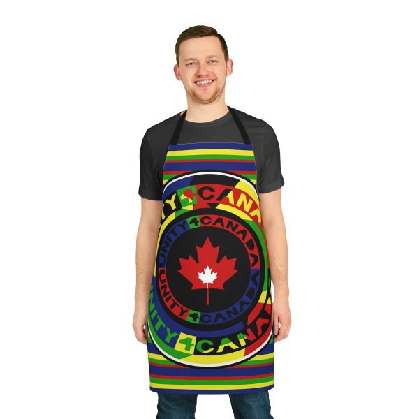 Apron (AOP) - Unity4Canada - Multi Coloured - Geometric BG - Image 4