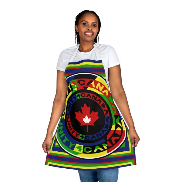 Apron (AOP) - Unity4Canada - Multi Coloured - Geometric BG - Image 7