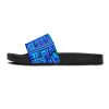 Women's Slide Sandals - Q Splash Geometric Multi Blue BG - Image 7