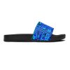 Women's Slide Sandals - Q Splash Geometric Multi Blue BG - Image 8