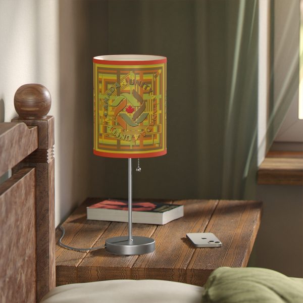 Lamp on a Stand, US|CA plug - Unity4Canada -  Earth Tones - Geometric BG - Image 23