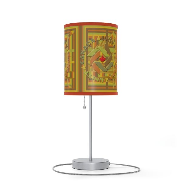 Lamp on a Stand, US|CA plug - Unity4Canada -  Earth Tones - Geometric BG - Image 22