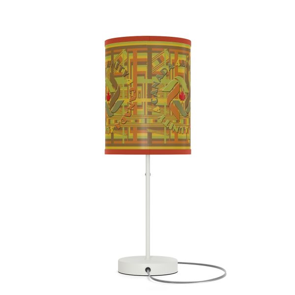 Lamp on a Stand, US|CA plug - Unity4Canada -  Earth Tones - Geometric BG - Image 26