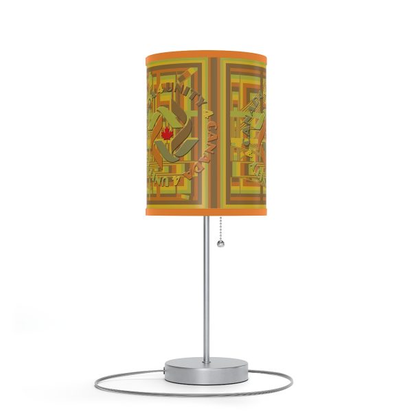 Lamp on a Stand, US|CA plug - Unity4Canada -  Earth Tones - Geometric BG - Image 39
