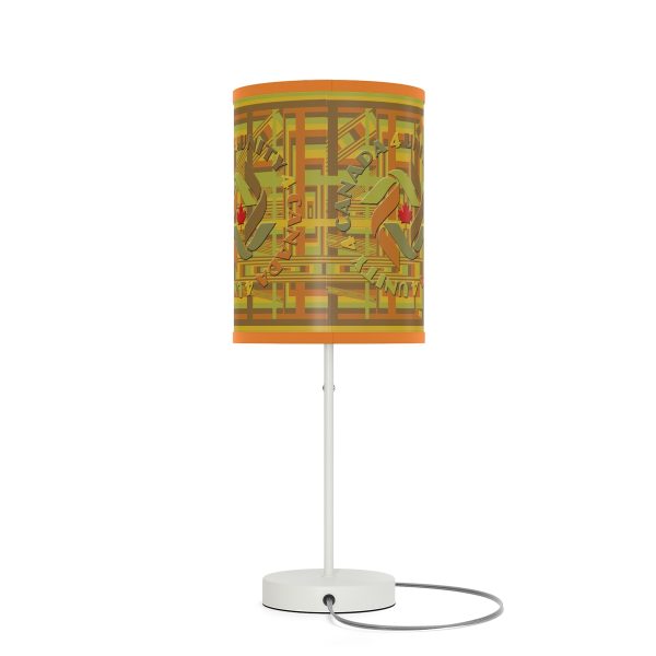 Lamp on a Stand, US|CA plug - Unity4Canada -  Earth Tones - Geometric BG - Image 44