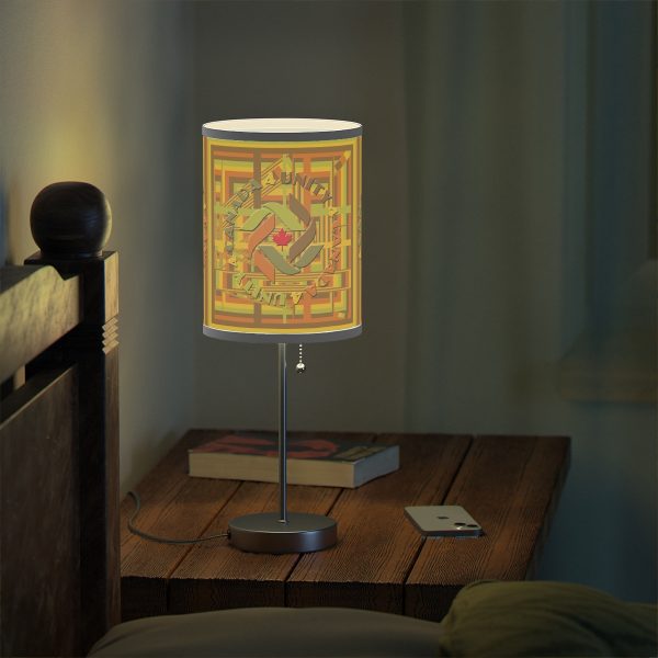 Lamp on a Stand, US|CA plug - Unity4Canada -  Earth Tones - Geometric BG - Image 54