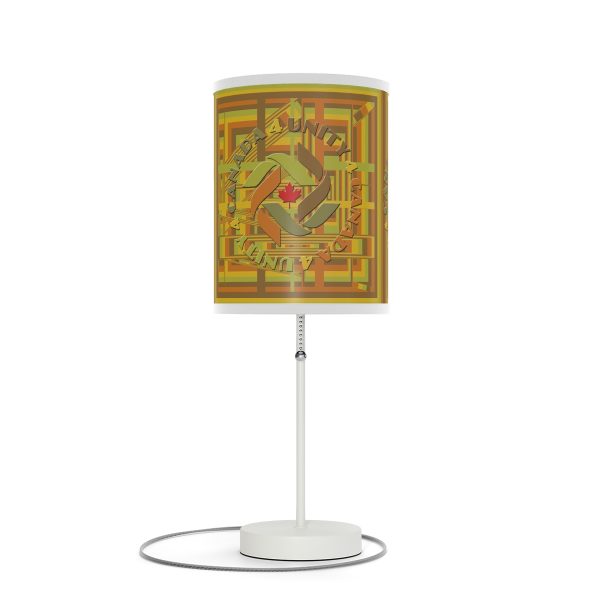Lamp on a Stand, US|CA plug - Unity4Canada -  Earth Tones - Geometric BG - Image 55