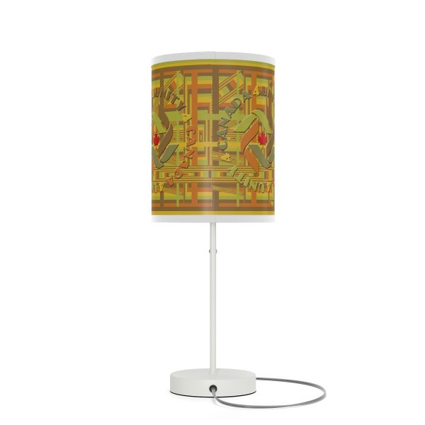 Lamp on a Stand, US|CA plug - Unity4Canada -  Earth Tones - Geometric BG - Image 56