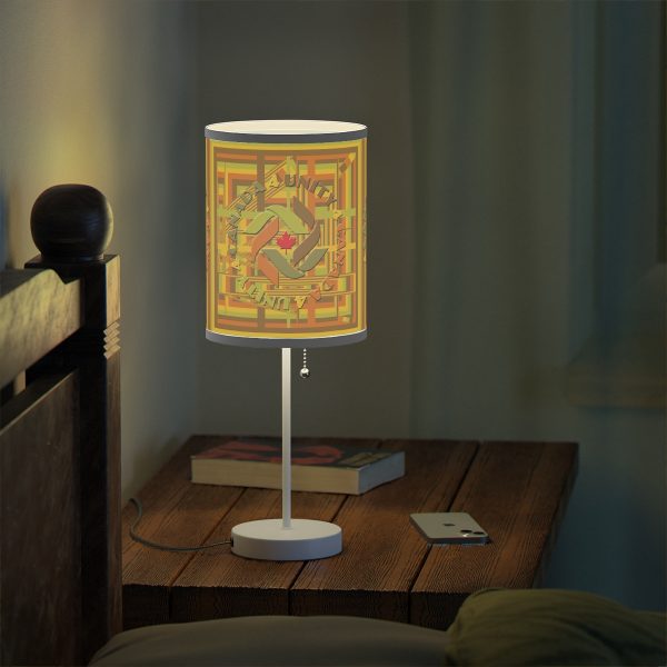 Lamp on a Stand, US|CA plug - Unity4Canada -  Earth Tones - Geometric BG - Image 60