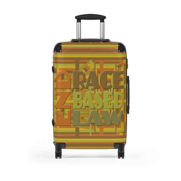 Suitcase - END RACE BASED LAW - Earth Tones - Geometric BG - Image 11