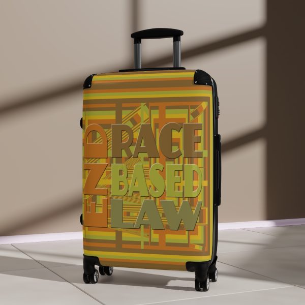 Suitcase - END RACE BASED LAW - Earth Tones - Geometric BG - Image 14