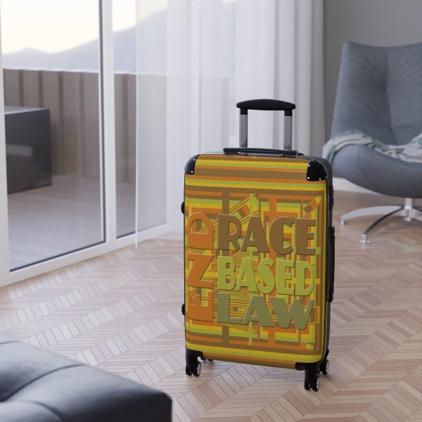 Suitcase - END RACE BASED LAW - Earth Tones - Geometric BG - Image 15