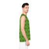 Basketball Jersey (AOP) - Unity4Earth - YellowOrange - Green BG - Image 30