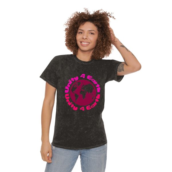 Unisex Mineral Wash T-Shirt - Unity4Earth - Pinks - Image 12