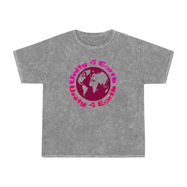 Unisex Mineral Wash T-Shirt - Unity4Earth - Pinks - Image 5