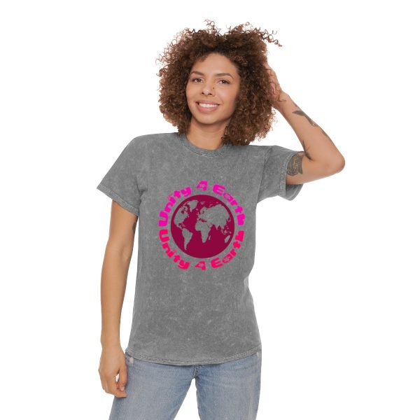 Unisex Mineral Wash T-Shirt - Unity4Earth - Pinks - Image 8