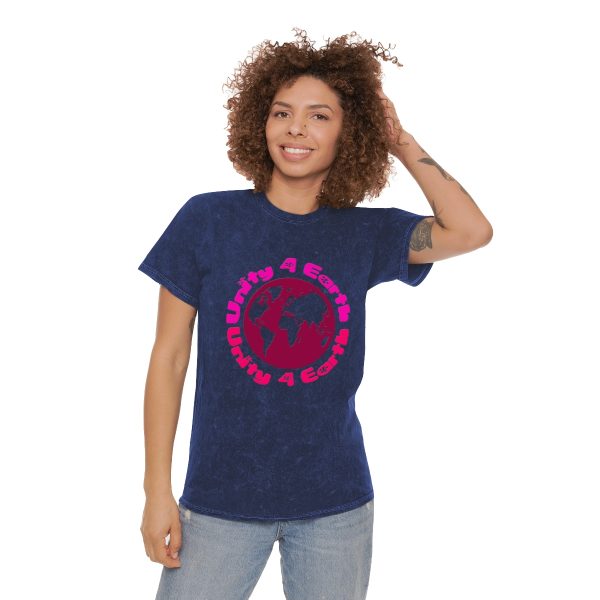 Unisex Mineral Wash T-Shirt - Unity4Earth - Pinks - Image 16