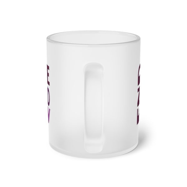 Frosted Glass Mug - END RACE BASED LAW - Purples - Image 2