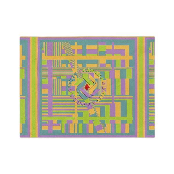 Velveteen Minky Blanket - Unity4Canada - Pastels - Geometric BG - Image 7
