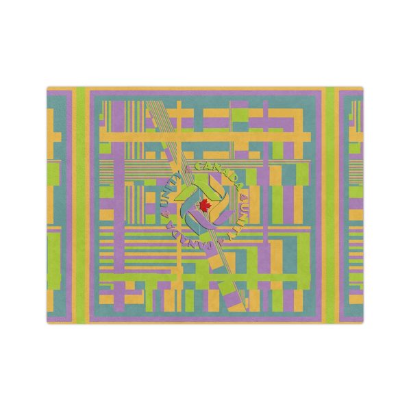 Velveteen Minky Blanket - Unity4Canada - Pastels - Geometric BG - Image 3