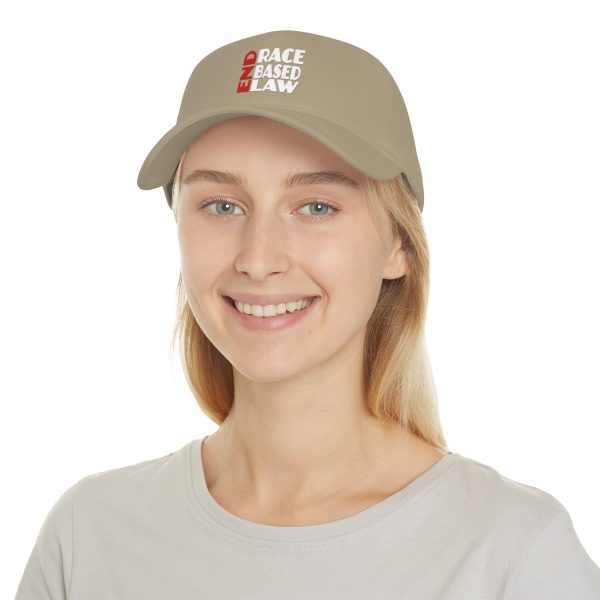 Low Profile Baseball Cap - END RACE BASED LAW - Red White