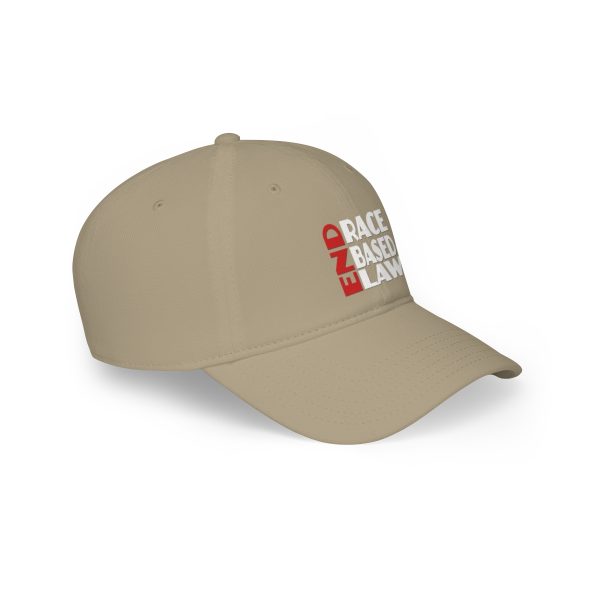 Low Profile Baseball Cap - END RACE BASED LAW - Red White - Image 4