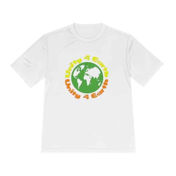 Unisex Moisture Wicking Tee - Unity4Earth - YellowOrange - Image 5