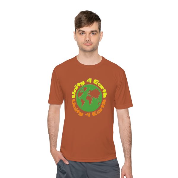 Unisex Moisture Wicking Tee - Unity4Earth - YellowOrange