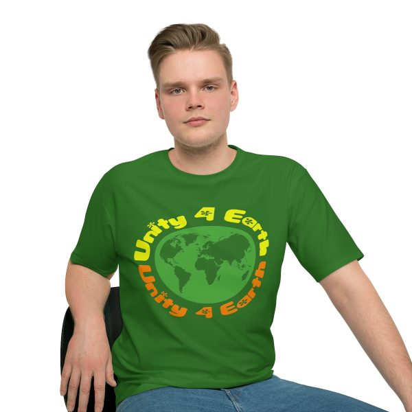 Men's Loose T-shirt (AOP) - Unity4Earth - YellowOrange - Image 7