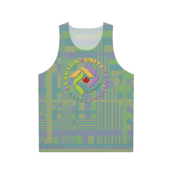 Unisex Tank Top (AOP) - END RACE BASED LAW - Pastels - Image 2