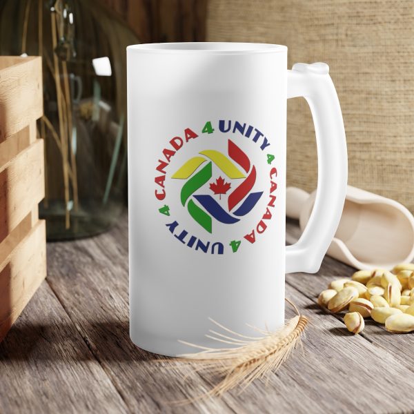 Frosted Glass Beer Mug - Unity4Canada - Crayon Colours