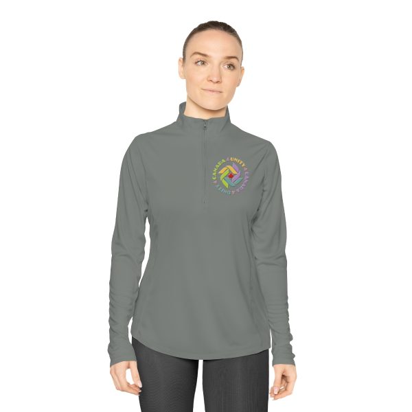 Ladies Quarter-Zip Pullover - Unity4Canada - Pastels - Image 15