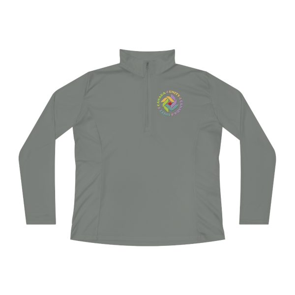 Ladies Quarter-Zip Pullover - Unity4Canada - Pastels - Image 13