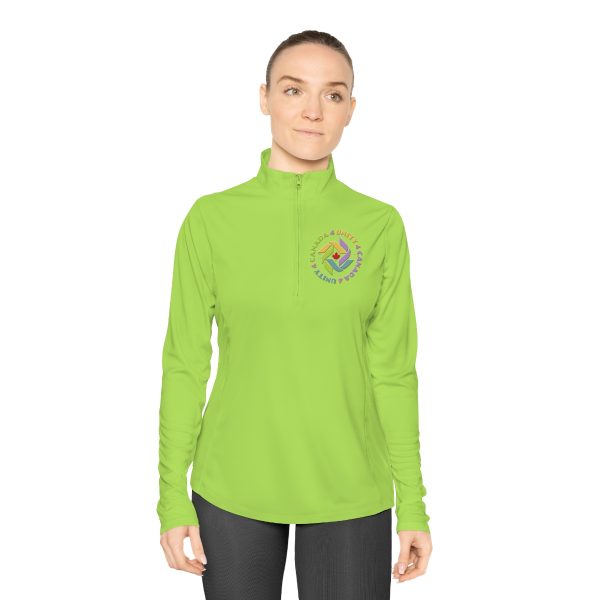 Ladies Quarter-Zip Pullover - Unity4Canada - Pastels