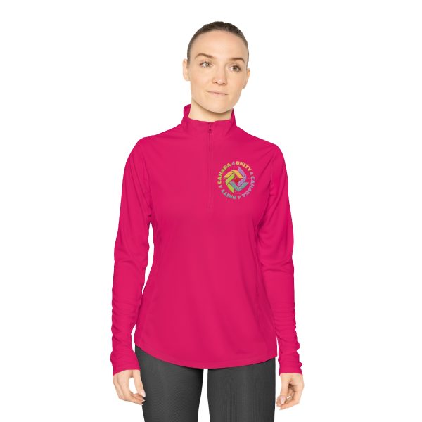 Ladies Quarter-Zip Pullover - Unity4Canada - Pastels - Image 30