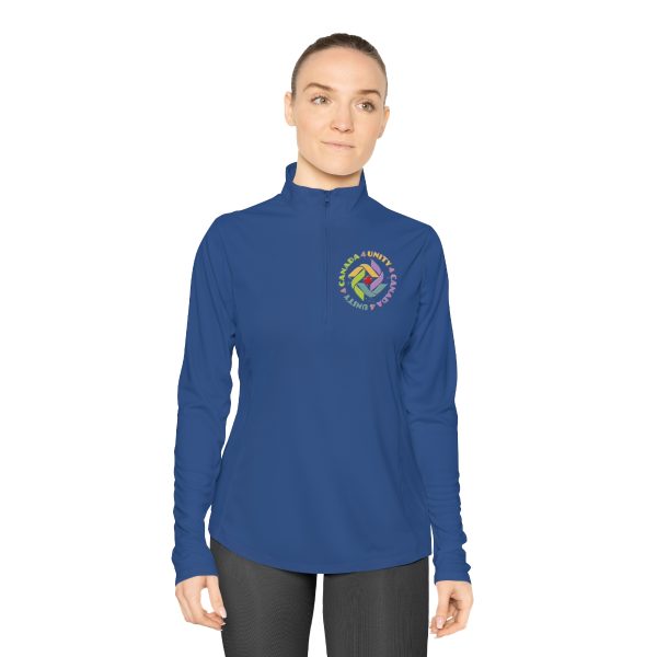 Ladies Quarter-Zip Pullover - Unity4Canada - Pastels - Image 21