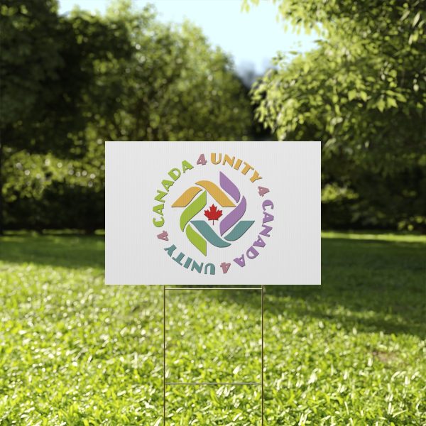 Plastic Yard Sign - Unity4Canada - Pastels - Image 11